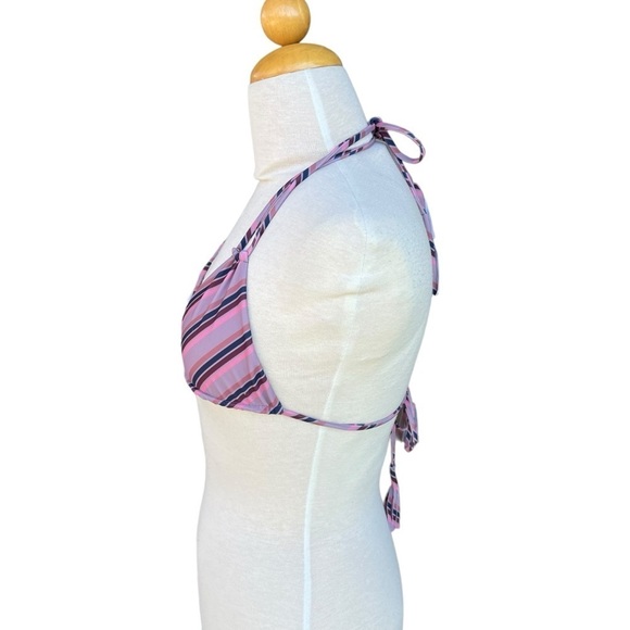 Acacia Swimwear Cannons Triangle Bikini Top That 70s Retro Stripe Fringe Large - Picture 5 of 10